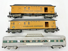  3 American Flyer S Gauge Passenger  Baggage Car Lot - Not Perfect but Usable