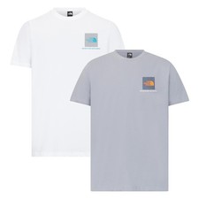 2 Pack The North Face Men’s Small Box Short Sleeve T Shirt White and Grey