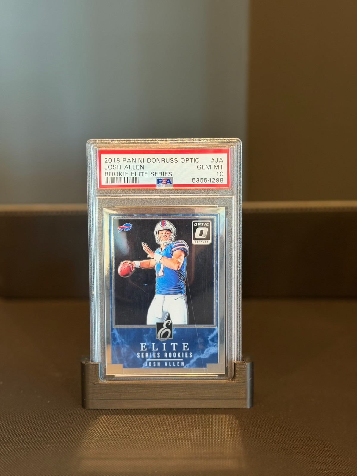 2018 Donruss Optic Elite Series Rookies Josh Allen PSA 10 Gem Mint RC RES-JA view 1