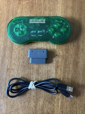 8BITDO 2.4G Wireless Gamepad for Original SNES/SFC (Green Transparent Edition)