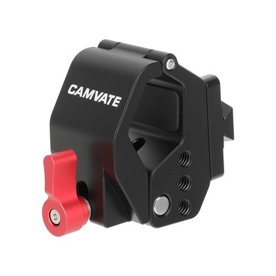 CAMVATE Clamp-On Rod Adapter w/V-Lock Wedge 25 to 35mm Clamping Range