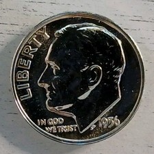 1956-P Proof 90% Silver Roosevelt Dime ~ Free Shipping!