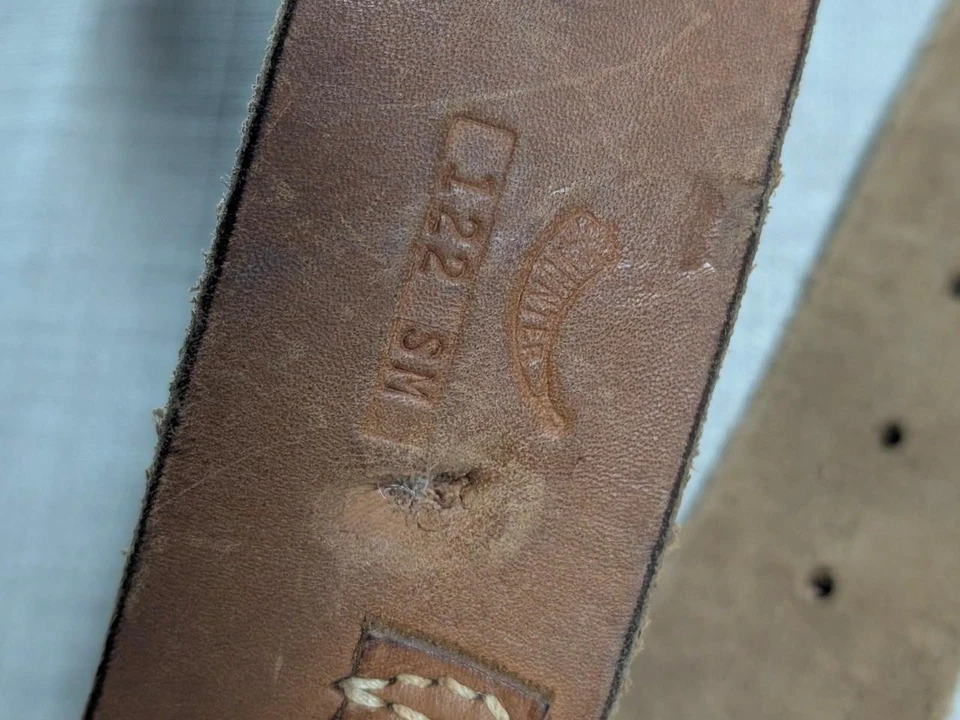 vintage HUNTER holster belt 28 ammo WESTERN cowhide leather 122 SN gun Foto 3 de 4