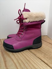 UGG Butte II Waterproof Winter Thinsulate Boots Pink 1098890K Girls Youth Size 2