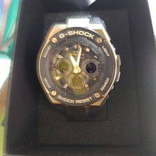 G-SHOCK GST-W300G Black Gold Solar Radio Watch