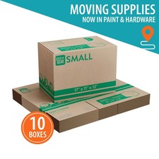 Small Moving Boxes 10 Pack 17x11x12 Inches Corrugated Cardboard Shipping Boxes