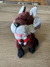 Coca-Cola I999 Germany FANNIE The Fox Plush Stuffed Animal Beanie NWT B12