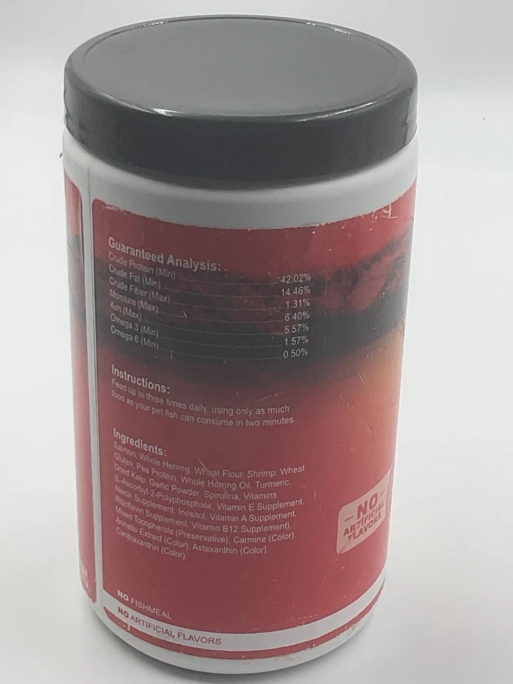 Copos nutritivos amarillos de comida para peces de agua dulce 5,3 onzas Omega exp 6/27 Foto 3 de 4