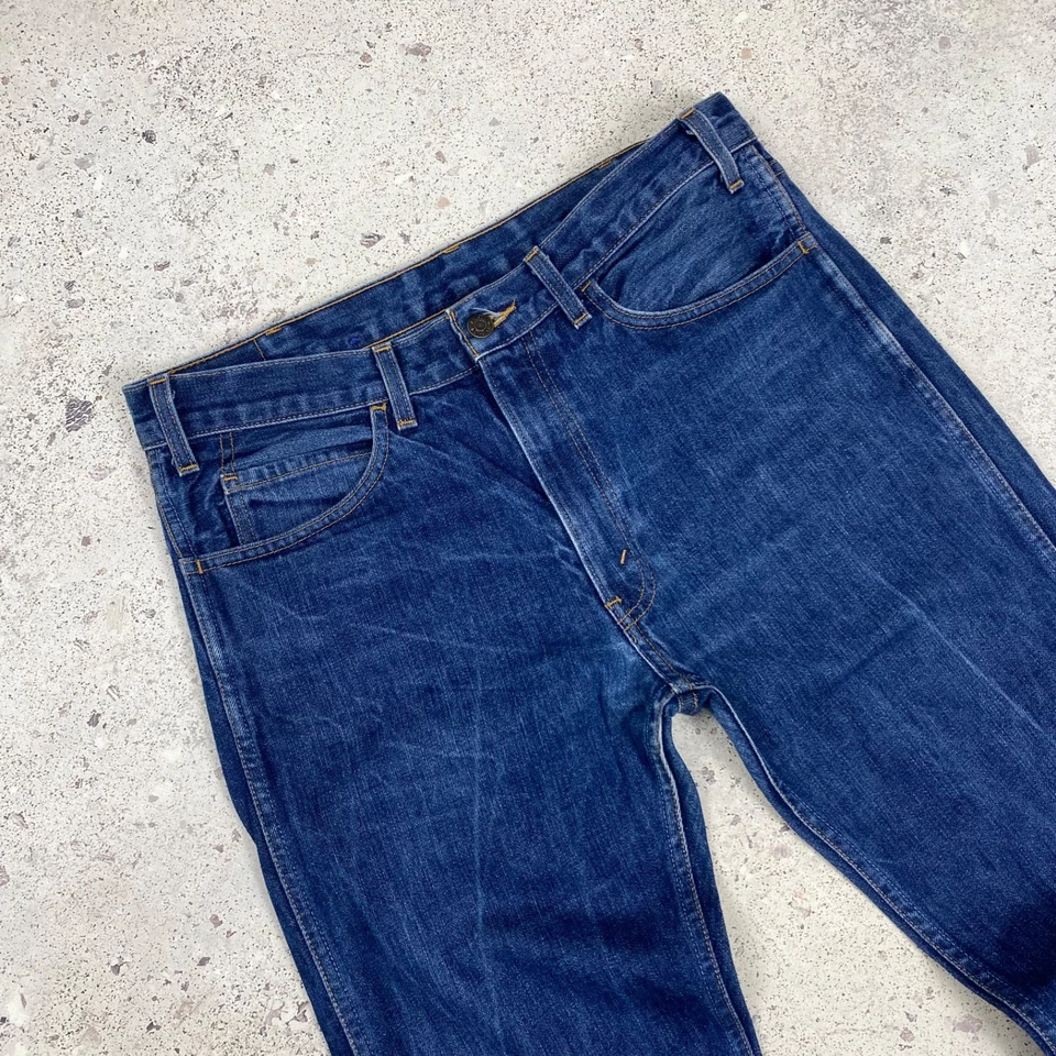 Jeans para hombre Levi’s 606 W34 L34 azul rígido 30605-0030 hechos en EE. UU. Foto 4 de 4