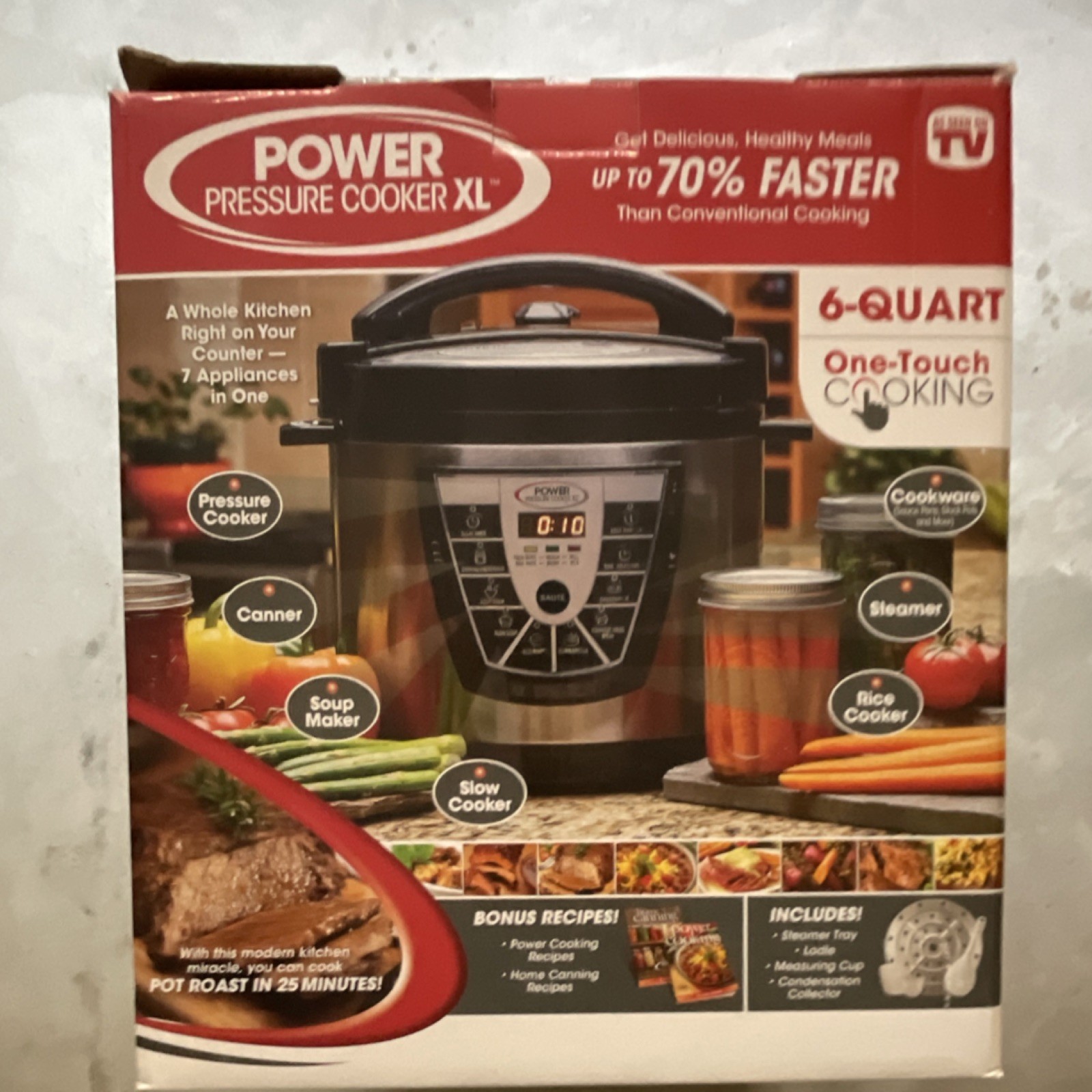 Xl 6-quart One-touch Electric Stainless Steel Cooker