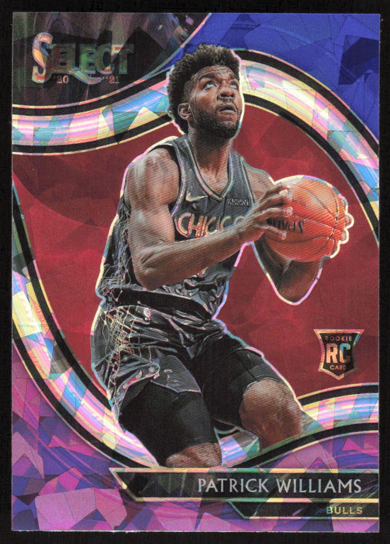 2020-21 Select Blue White Purple Cracked Ice Patrick Williams #297 Rookie Bulls