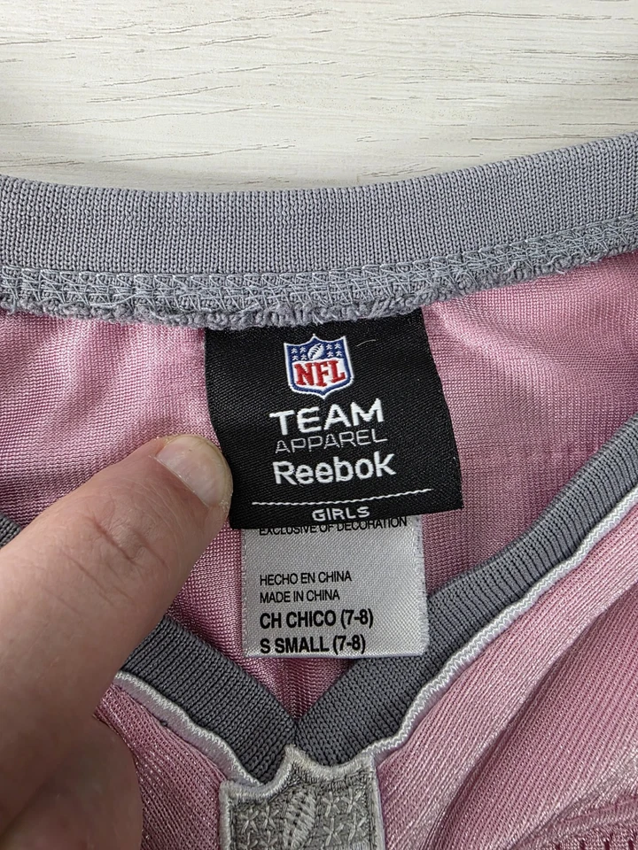 印第安纳波利斯 COLTS #44 DALLAS CLARK CHILDS REEBOK 球衣 粉色 尺寸 小号 7-8 — 第 4/4 张图片