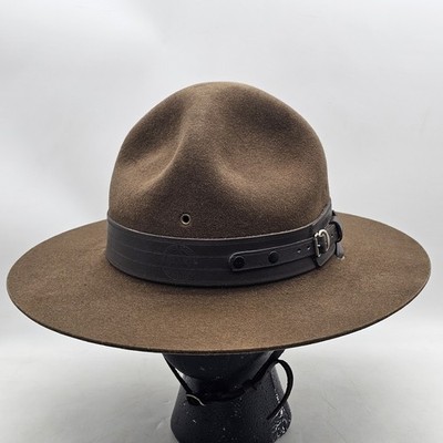Vintage 50s 60s BSA Boy Scouts America Campaign Scout Master Hat Size 7 1/8