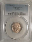 1938-D/S 5c Buffalo Nickel PCGS AU 58