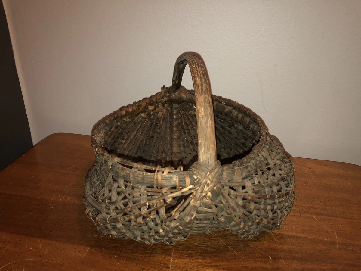 Antique Woven Basket In Collectible Baskets for sale | eBay