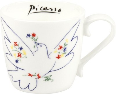 KÖNITZ 1120571992 Becher Picasso - La Colombe Du Festival - 450 ml aus Bone C...
