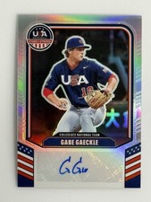 🔥Gabe Gaeckle 2025 Panini Stars & Stripes Collegiate National Team Auto /149🔥