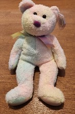 TY BEANIE BUDDY "GROOVY" 1999 RAINBOW TYE-DYED BEAR 13" NEW PLASTIC TAG RETIRED