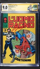 Amazing Spider-Man 129 (1974) CGC 9.0 1st Punisher 1976 Italian Sign Gerry Con