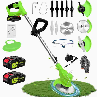 #ad #ad 21V Cordless Electric Weed Lawn Eater Edger Grass String Trimmer Cutter Mower US $42.98