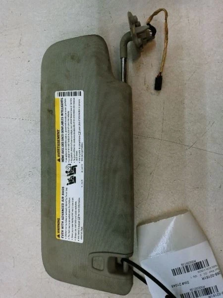 2009 SATURN AURA PASSENGER RIGHT SUN VISOR OEM USED TESTED MISSING LIGHT COVER - Image 4 of 4