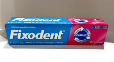 FIXODENT Original 2.4 OZ Each - Denture Adhesive Cream strong, all day hold 
