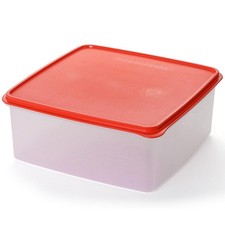 Plastic Storage Containers with Lids - 11L Bins 11qt, Red