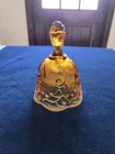 Vintage Fenton Lily Of The Vally Amber Opalesent Bell