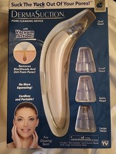 DermaSuction Facial Pore Cleaner Blackhead Suction Device Skincare Tool NEW