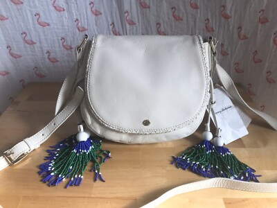 TOMMY BAHAMA MYKONOS Leather Saddle Shoulder Bag