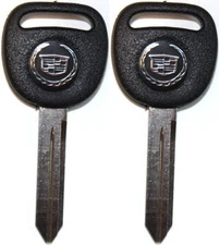2 New Replacement Key Blanks With Cadillac Logo B102 Uncut Cadillac Key 15033286
