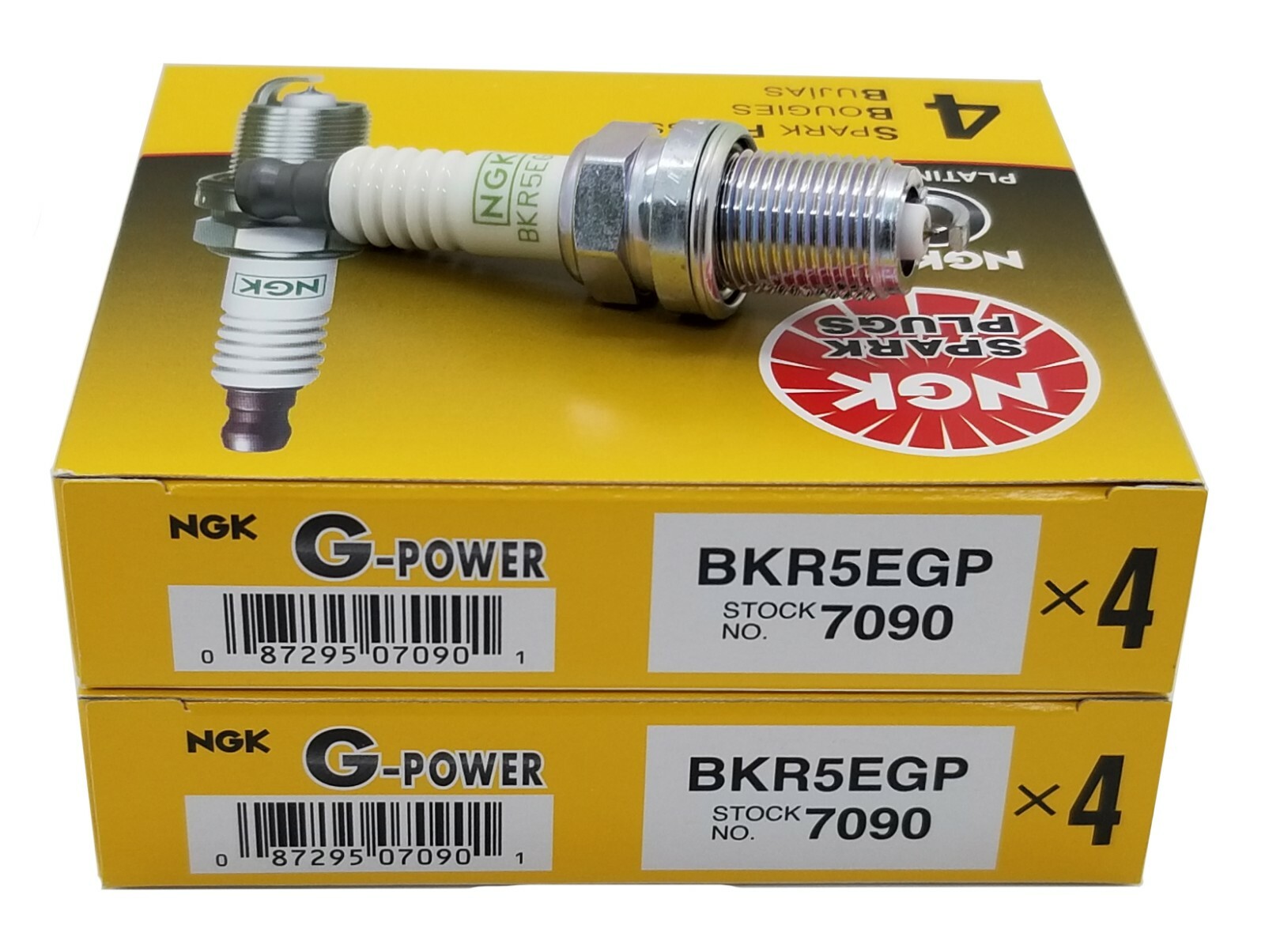 8 Plugs NGK BKR5EGP/7090 G-Power Platinum Spark Plugs
