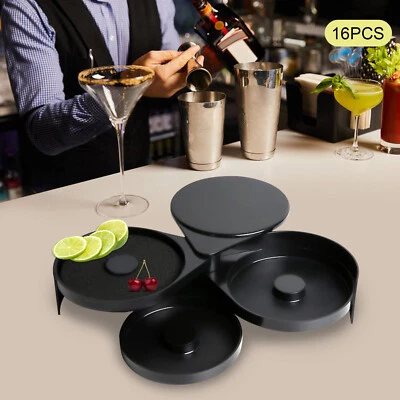 GDRASUYA10 Margarita Salt Rimmer Set | Margarita Kit for Home Bar | Bar rimmer sponge 16pcs