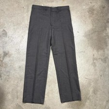 Vintage 80s Trousers Beige flat front talon zipper size 32