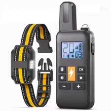 3300 FT Dog Training Collar Rechargeable Remote Shock Pet Waterproof Trainer USA