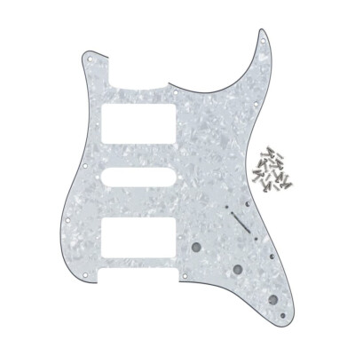 HSH Guitar Pickguard Scratch Plate 4Ply White Pearl for Strat Style Guitar Part