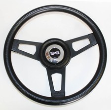 Ss Chevelle Nova Camaro Impala Grant Black Steering Wheel 13 34 Black Spokes