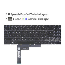 Teclado Espa ol for MSI MS-1581 MS-1582 MS-1583 MS-1584 MS-158L Zone RGB Backlit