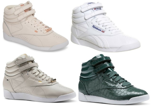 reebok freestyle hi top sneakers
