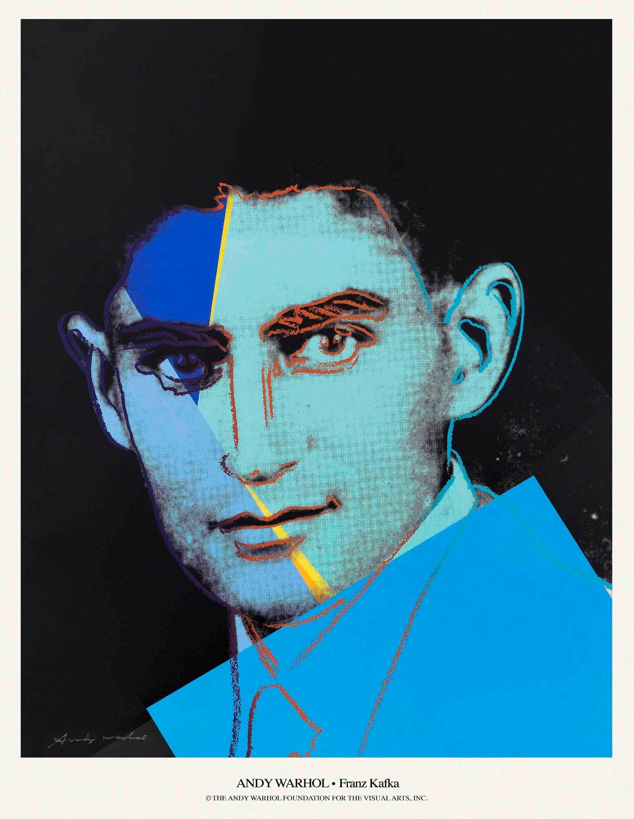 Andy Warhol - Plakat - Franz Kafka, 100 x 77,5 cm