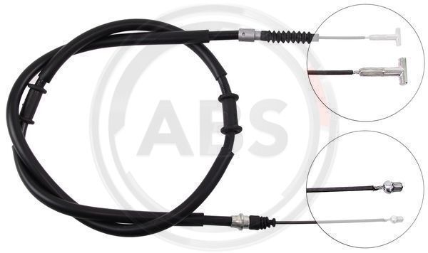 A.B.S. K11696 Seilzug, Feststellbremse Links Rechts FüR Alfa Romeo-image