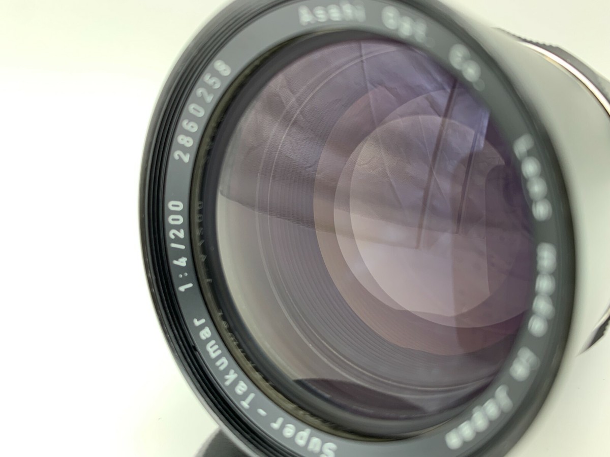 eb105】 Pentax Super Multi Coated Takumar 200mm f/4 Screw M42 MF