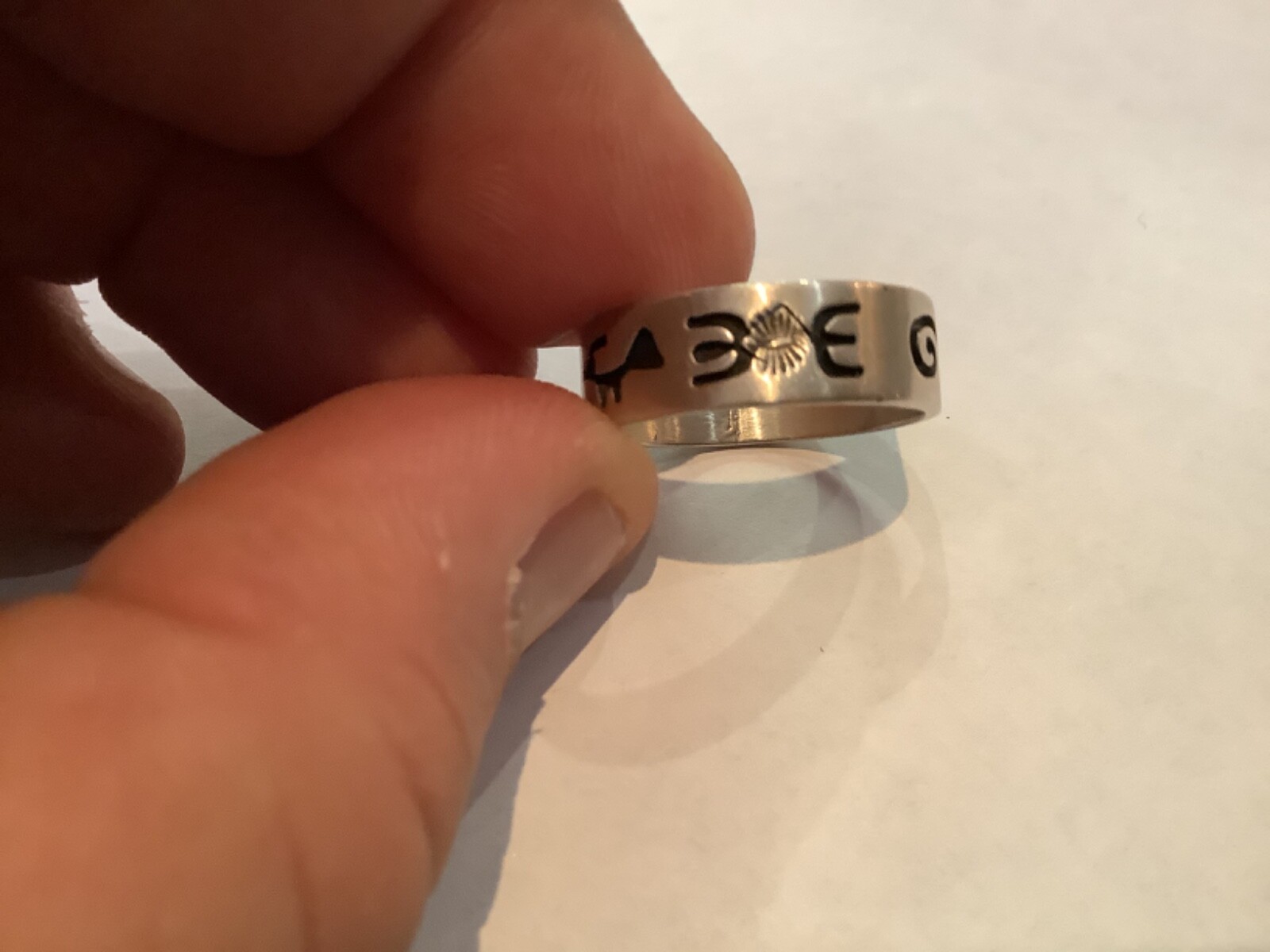 AUTHENTIC SIGNED GM STERLING SILVER NATIVE AMERIC… - image 7