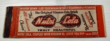 Matchbook Cover Nutri Cola Soda Long Island NY Full Length All-American Choice