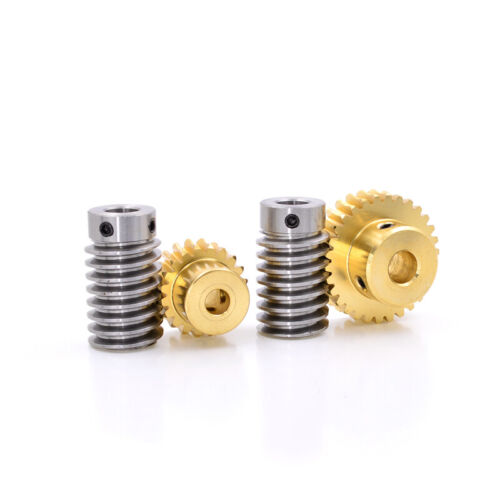 1.5 Module Gear 20T-40T Teeth Brass Worm Gear Wheel & A B C L Worm Gear Shaft - Picture 6 of 20