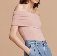 Aritzia Wilfred Camille Hayett Off-The-Shoulder Bodysuit, Small
