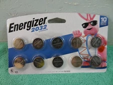 NEW Energizer 2032 3V Lithium Battery - 10  Pack- Coin Cell/Button
