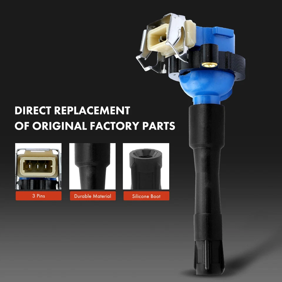 8x bobina de ignição e 8x kit de vela de ignição de irídio para BMW 740i 740iL M5 Land Rover - Imagem 4 de 4