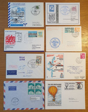 - 1972 to 1992 Mixed Country - 8 x Flight / Flown Covers JOB LOT