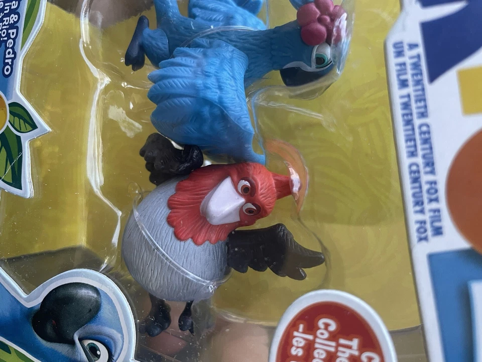 Rio 2 Paquete de 2 Figuras de Acción Joya y Pedro 2" Muñeca Guacamayo Pájaro **NUEVO*Jakks Foto 3 de 3